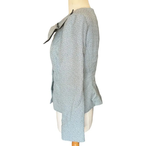 Vintage 1980s Cropped Jacket w Coquette Bow Detail - Picture 4 of 11